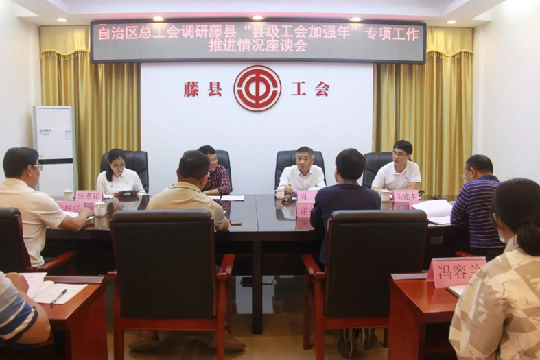 自治區(qū)總工會副主席周健到梧州市調(diào)研指導(dǎo)“縣級工會加強年”專項工作推進情況