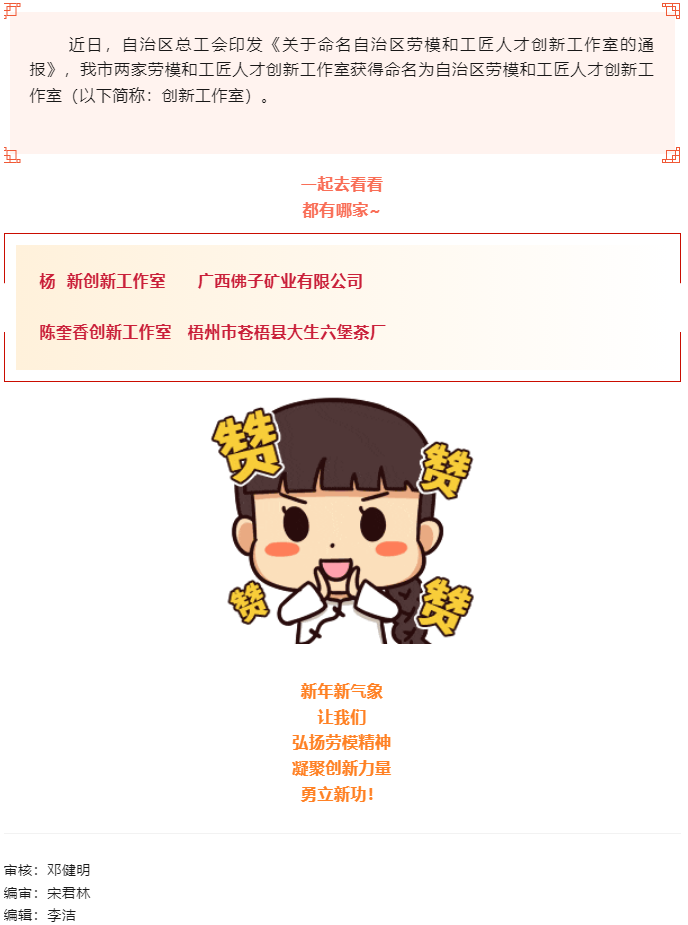 喜報(bào)！梧州市兩家創(chuàng)新工作室獲命名為自治區(qū)勞模和工匠人才創(chuàng)新工作室.png