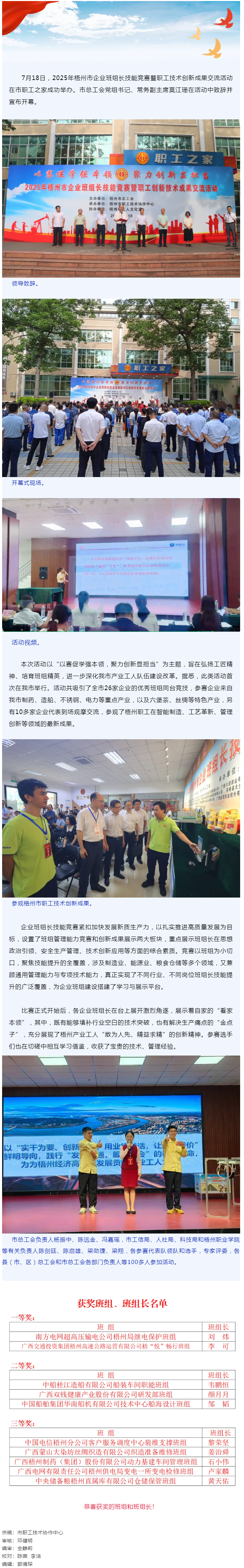 班組比拼&ldquo;金點(diǎn)子&rdquo; 職工創(chuàng)新結(jié)碩果丨2025年梧州市企業(yè)班組長技能競(jìng)賽暨職工技術(shù)創(chuàng)新成果交流活動(dòng)成功.png