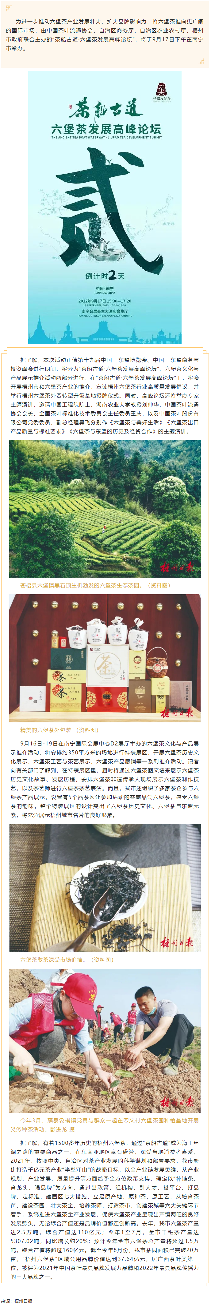 【媒體聚焦】品千年名茶韻味 論產(chǎn)業(yè)發(fā)展前景丨&ldquo;茶船古道&middot;六堡茶發(fā)展高峰論壇&rdquo;將在南寧市舉辦.png